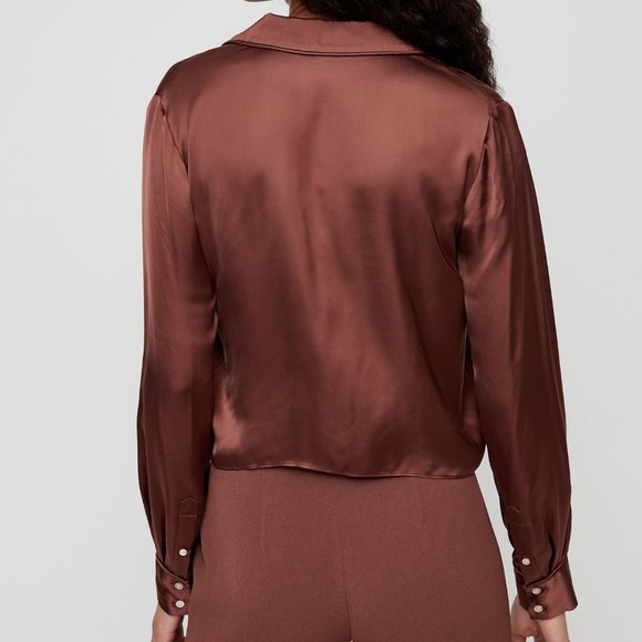 Wilfred Aritzia Tie-Front Blouse - Picture 2 of 4